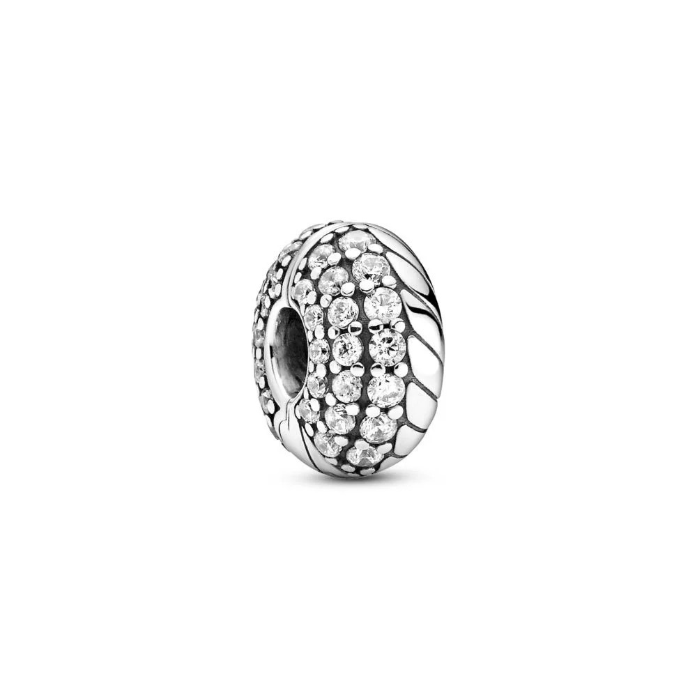 Pandora Pave Snake Pattern Clip